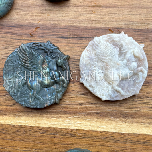 Pegasus - Flat Crystal Carving