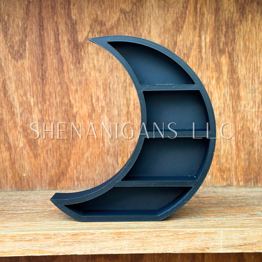 Curio Shelf Waxing Crescent Moon - Left