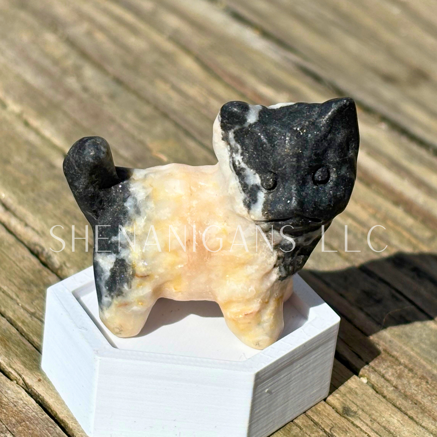 Furry Cat - Small - Crystal Carving