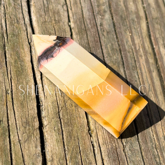 Mookite Jasper Polished Point Mineral Specimen Gemstone Crystal Obelisk Wand