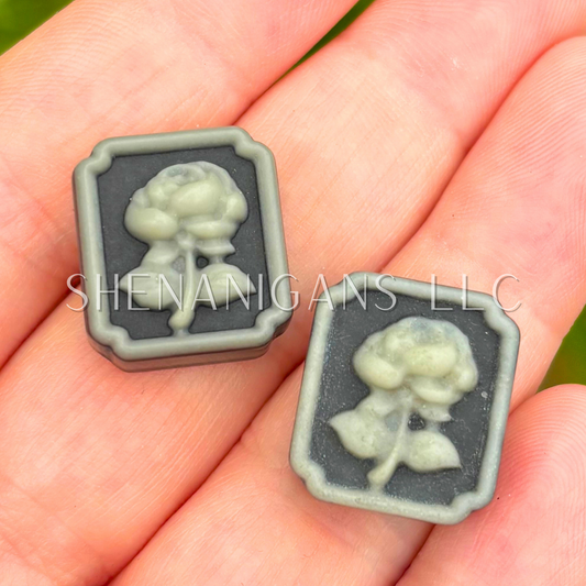 Framed Flower Taiji Flat Carving