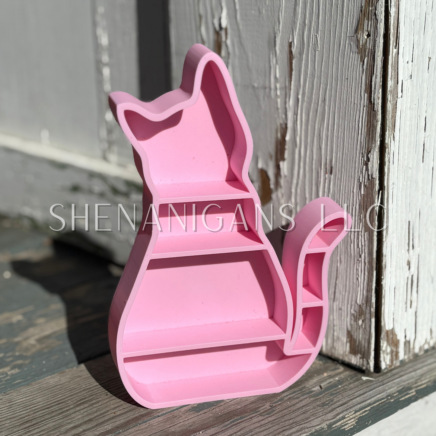 Curio Shelf Cat - Trinket, Desk, Crystal