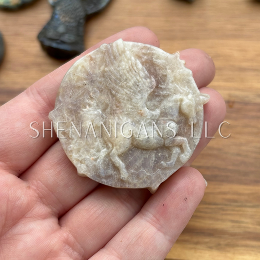 Pegasus - Flat Crystal Carving