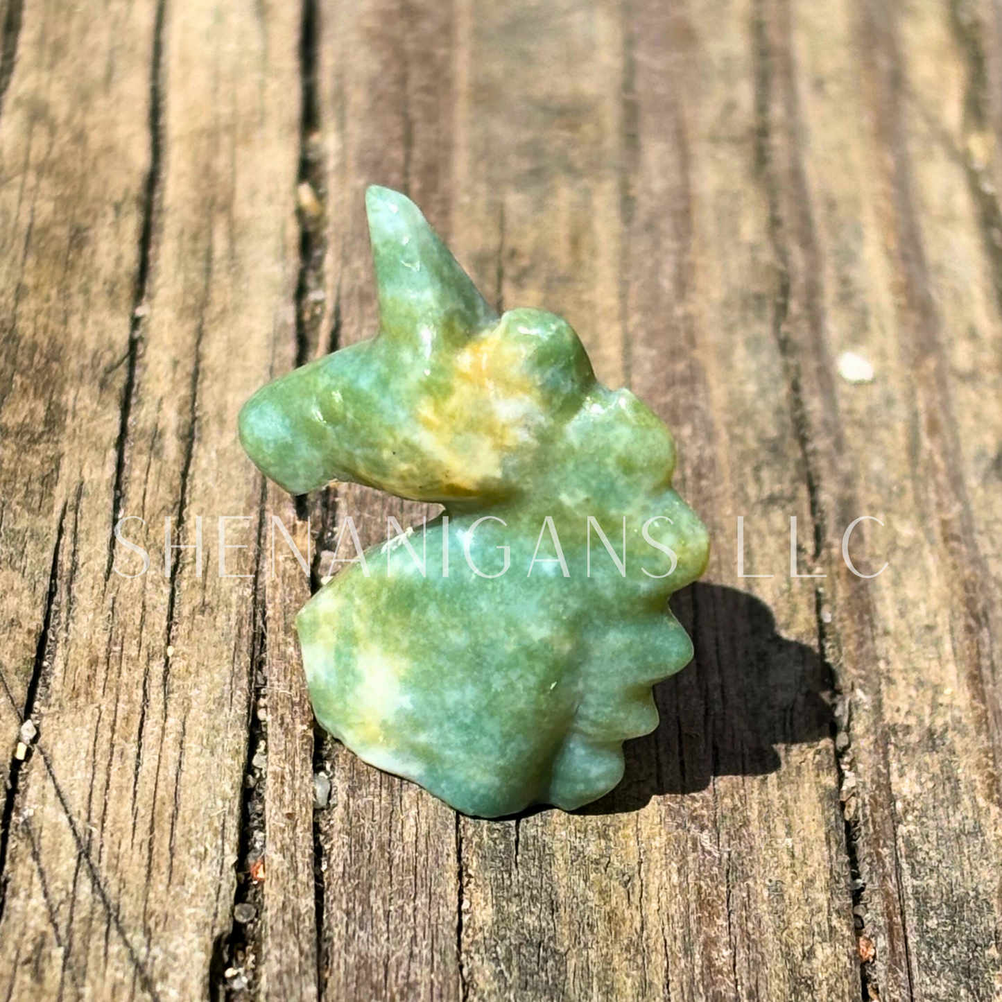 Unicorn Head - Crystal Carving