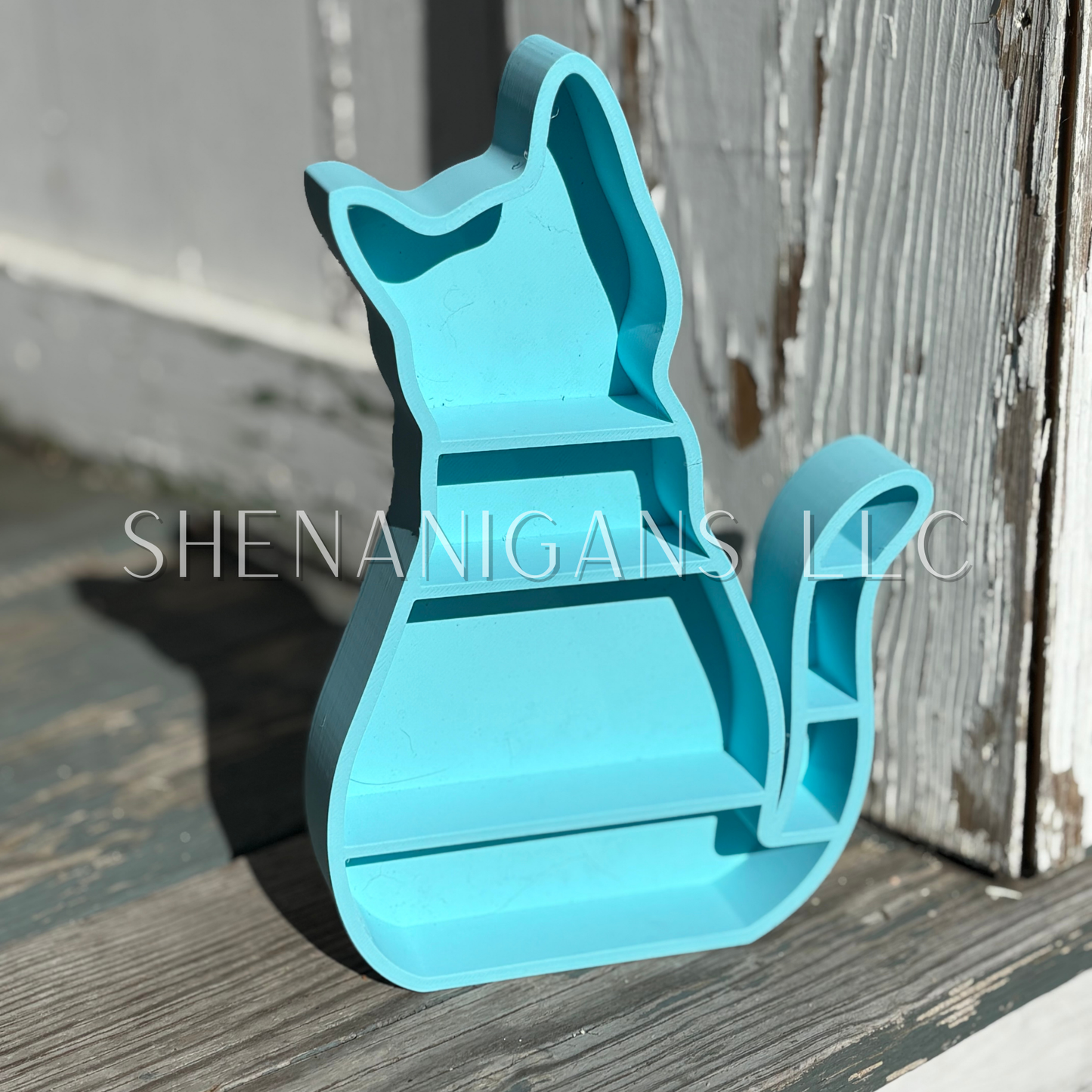 Curio Shelf Cat - Trinket, Desk, Crystal