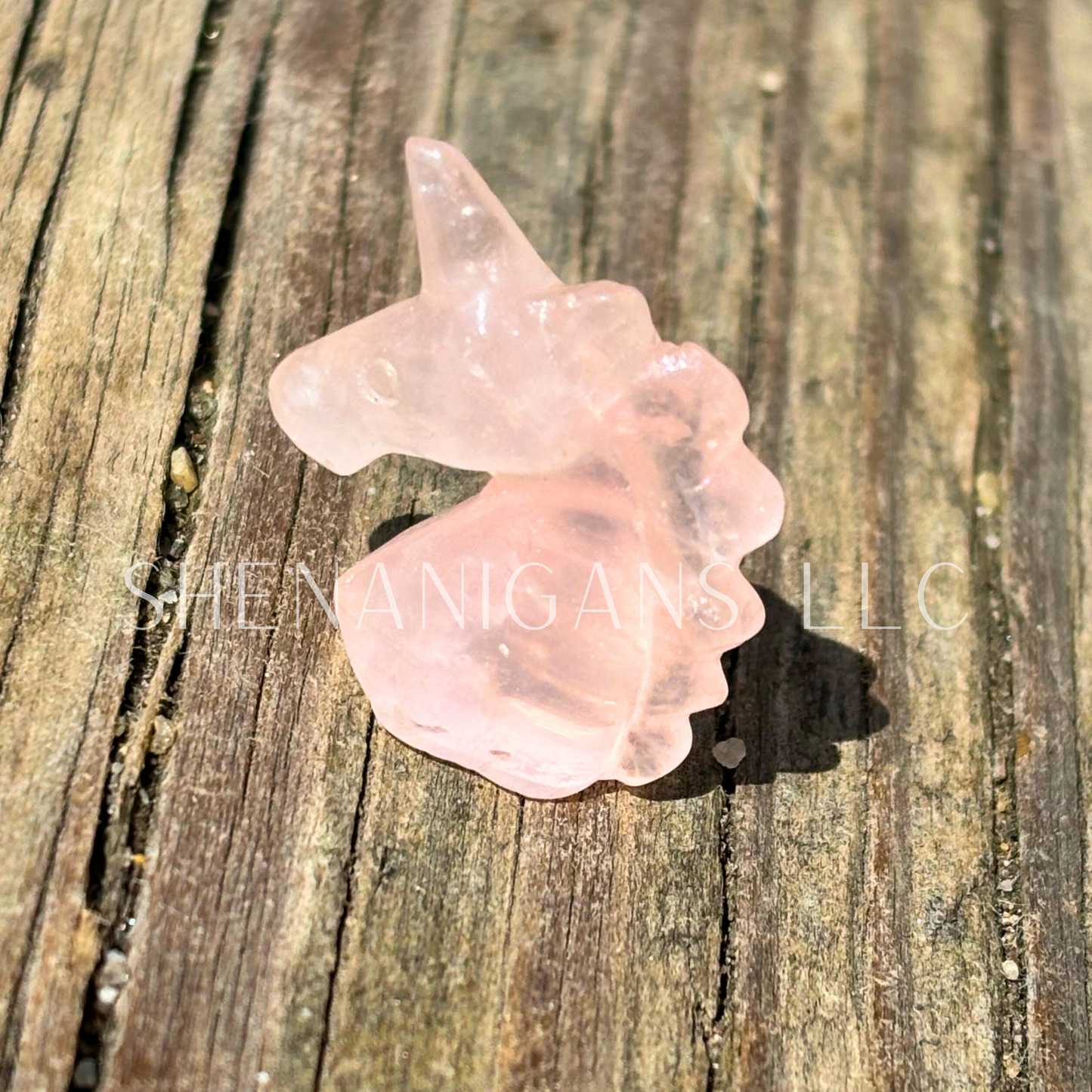 Unicorn Head - Crystal Carving