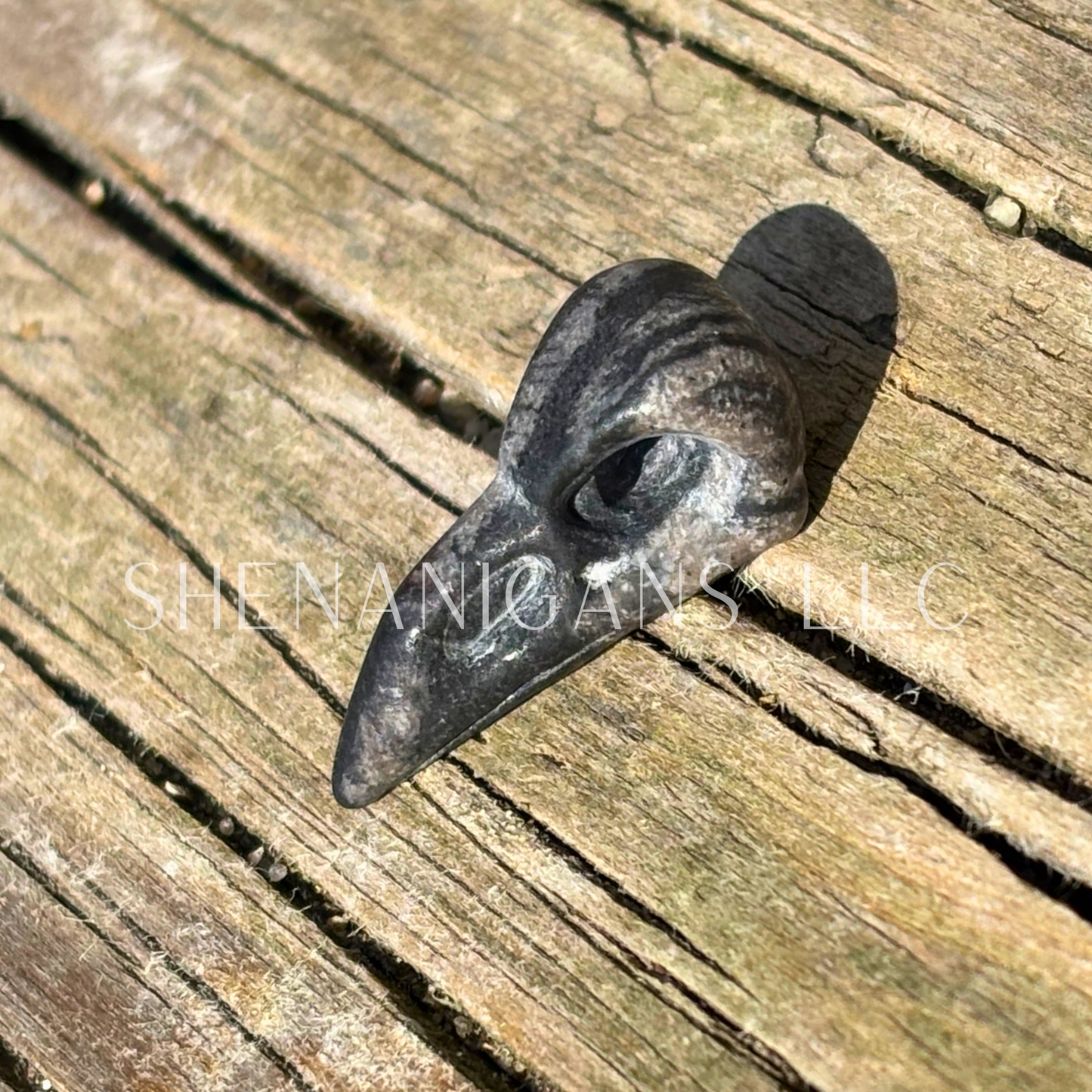 Raven Skull - Small - Crystal Carving