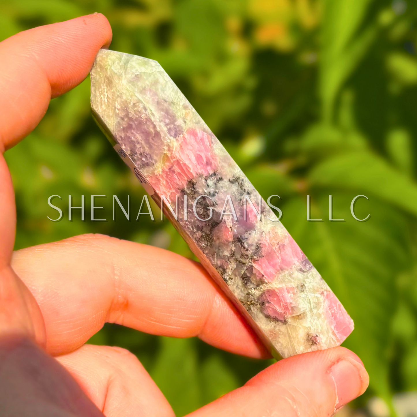Tourmaline, Feldspar, Lepidolite Point