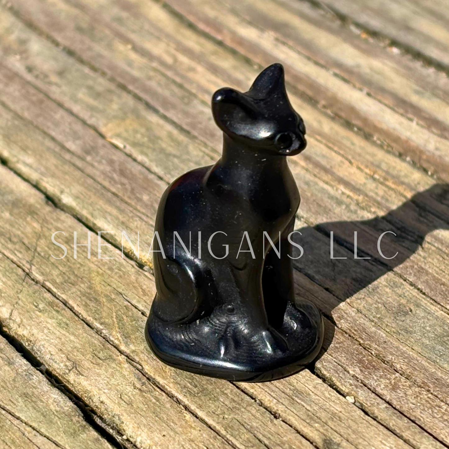 Sphinx Hairless Cat - Small - Crystal Carving