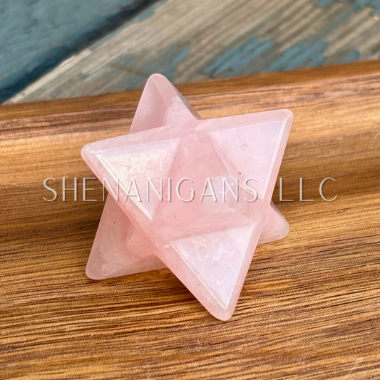 Merkaba Star Tetrahedron Carved Crystal