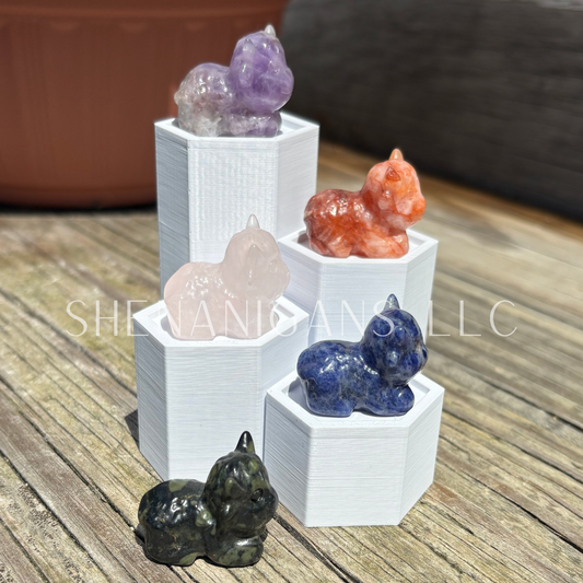 Furry Highland Cow - Mini - Crystal Carving