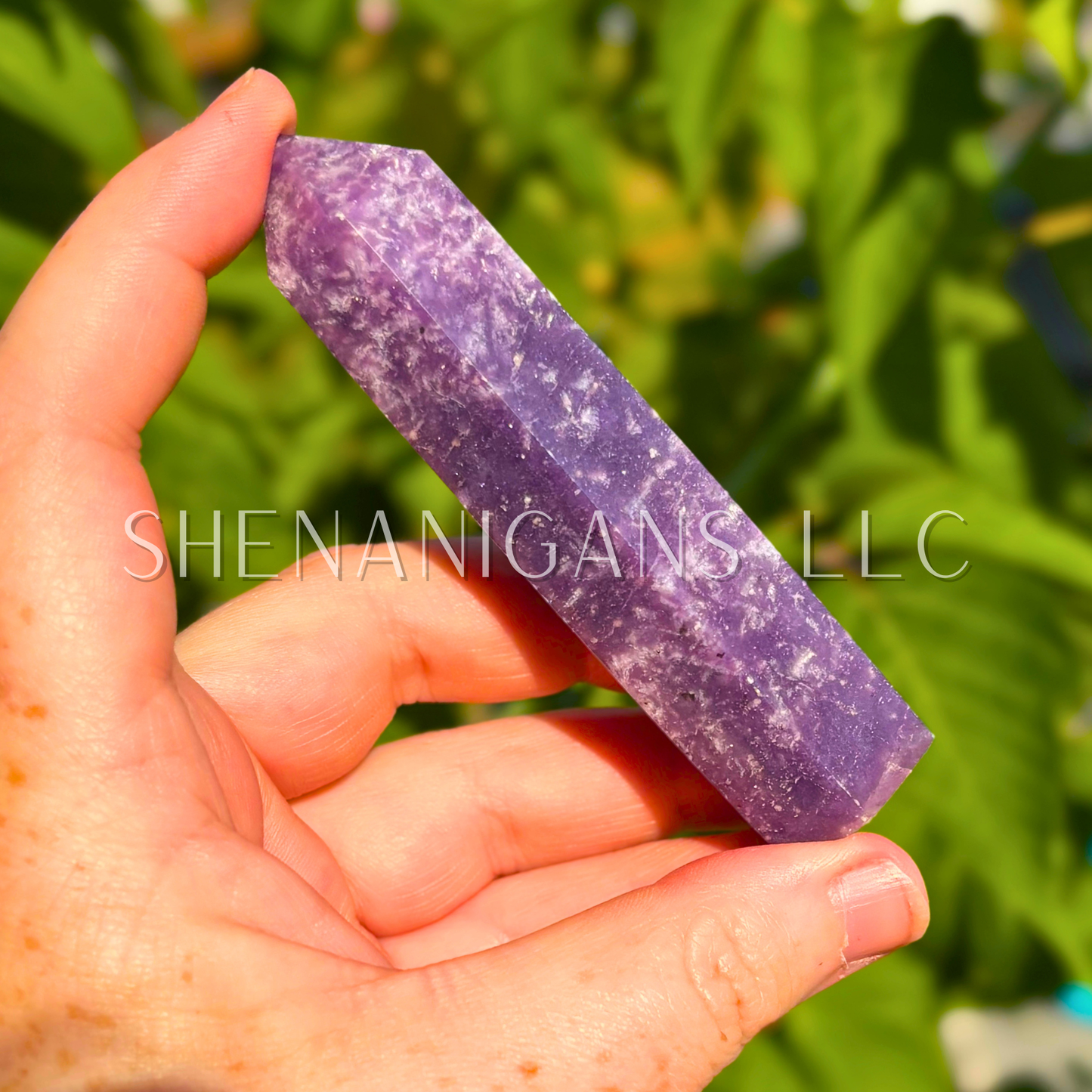 Lepidolite Point