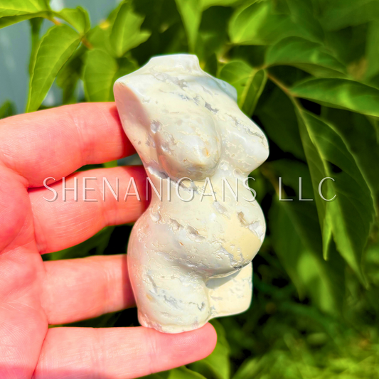 White Agate Pregnant Lady Body