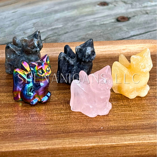 Angel Cat - Small Carving