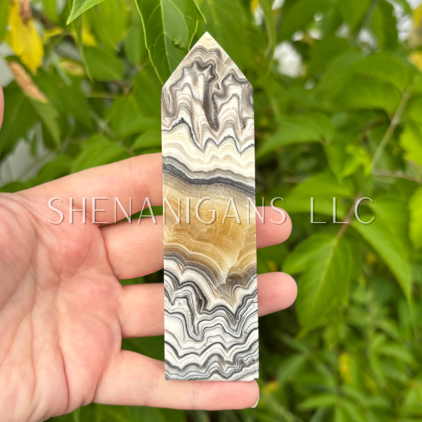 Zebra Calcite Point