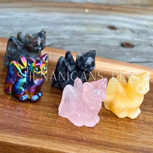 Angel Cat - Small Carving