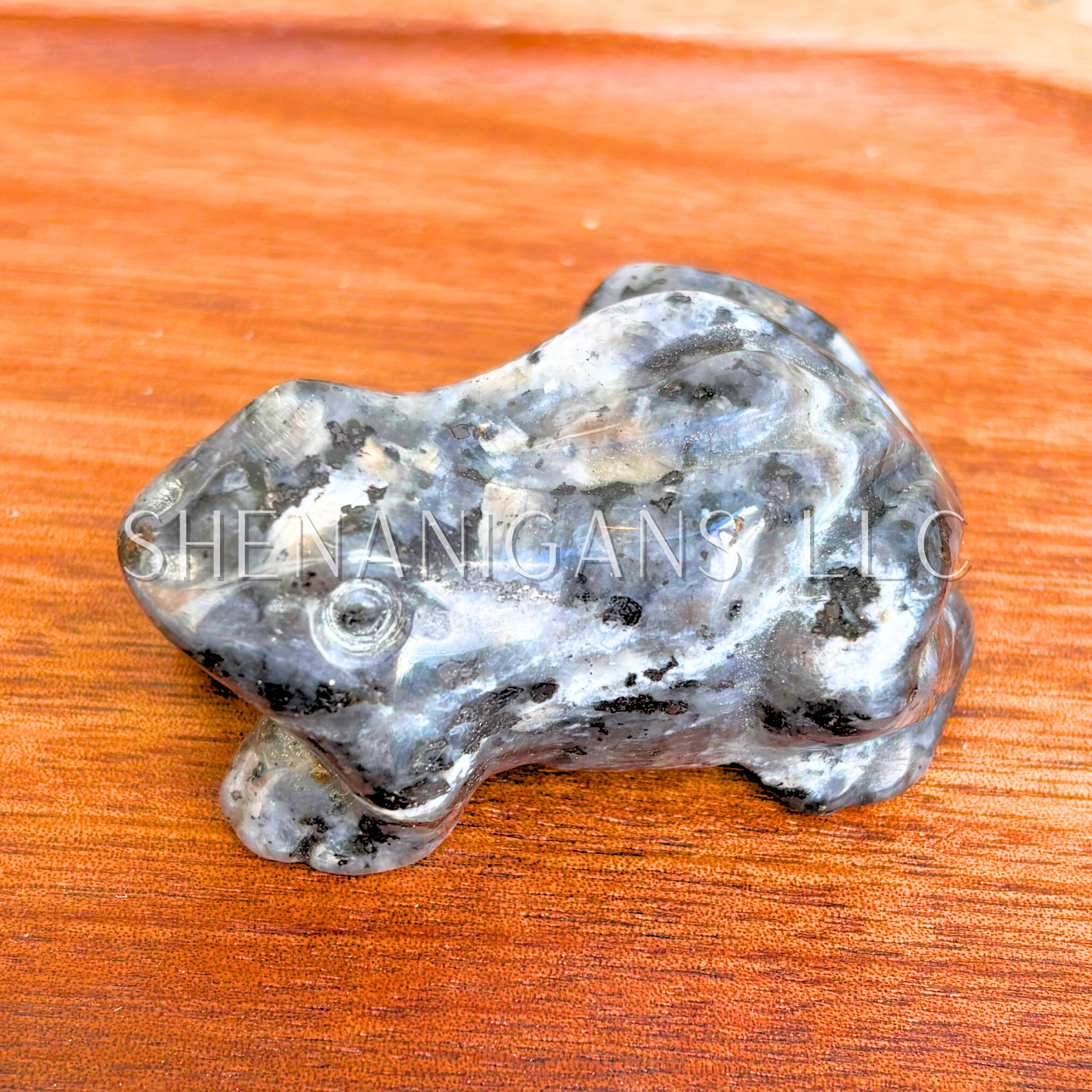 Medium Frog Crystal Carving – Natural Gemstone Figurine