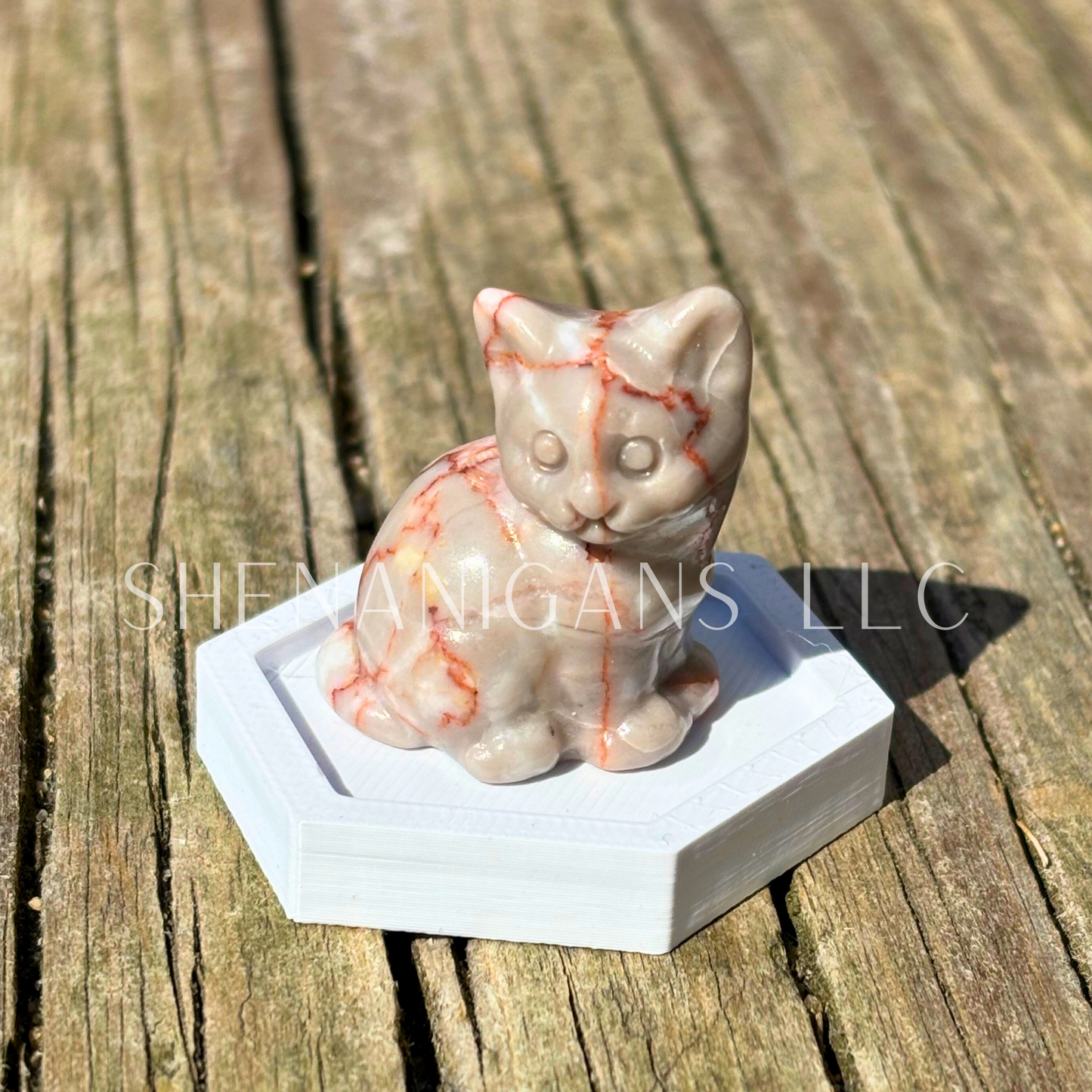 Sitting Cat - Small - Crystal Carving