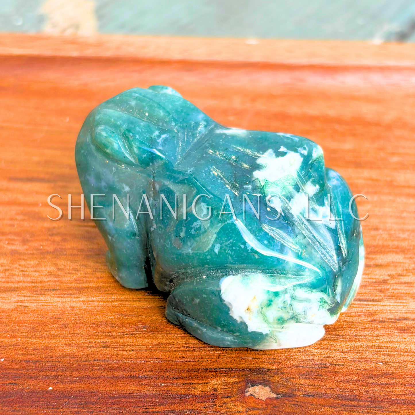 Medium Frog Crystal Carving – Natural Gemstone Figurine