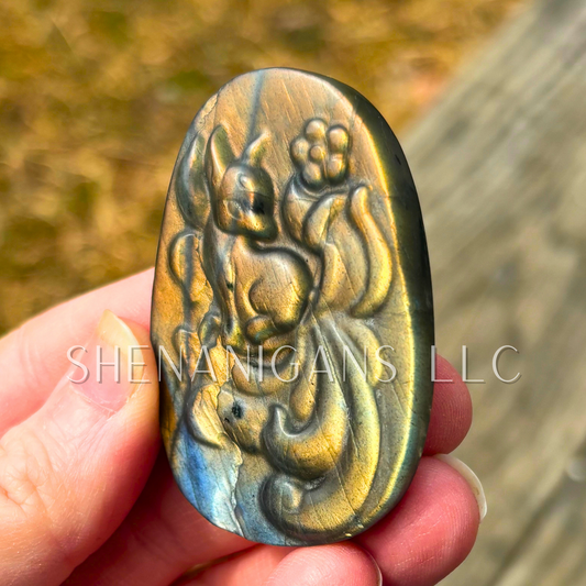 Fox Crystal Carving – Intuition & Cleverness Symbol