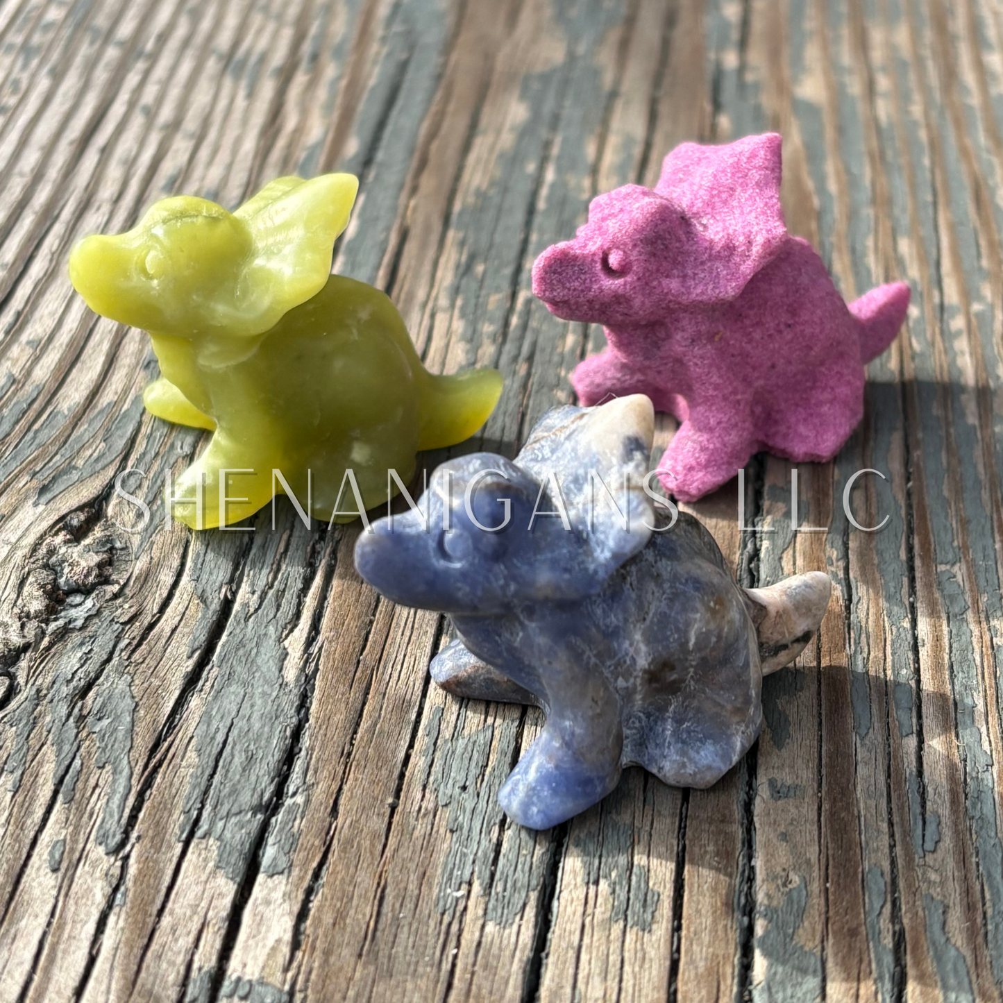 Triceratops Crystal Carving