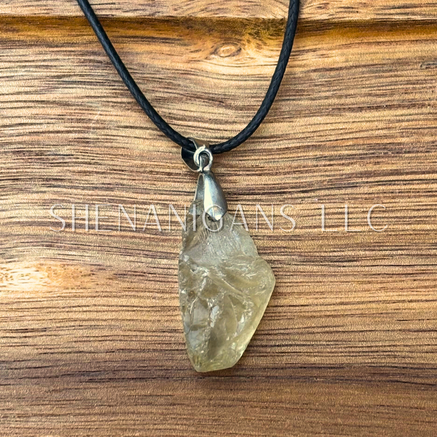 Raw Stone Pendant Necklace – Satin Silk Cord with Lobster Clasp (Amethyst, Citrine, Rose Quartz, Labradorite, Aquamarine)