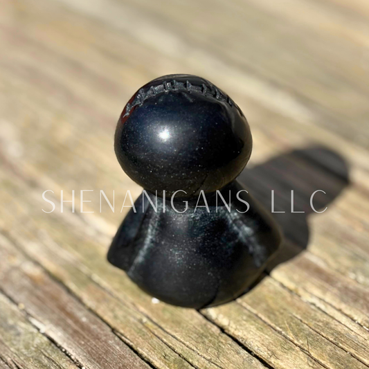 Voodoo Doll - Obsidian - Crystal Carving