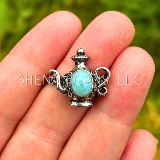 Larimar Teapot Ring - Alloy Setting