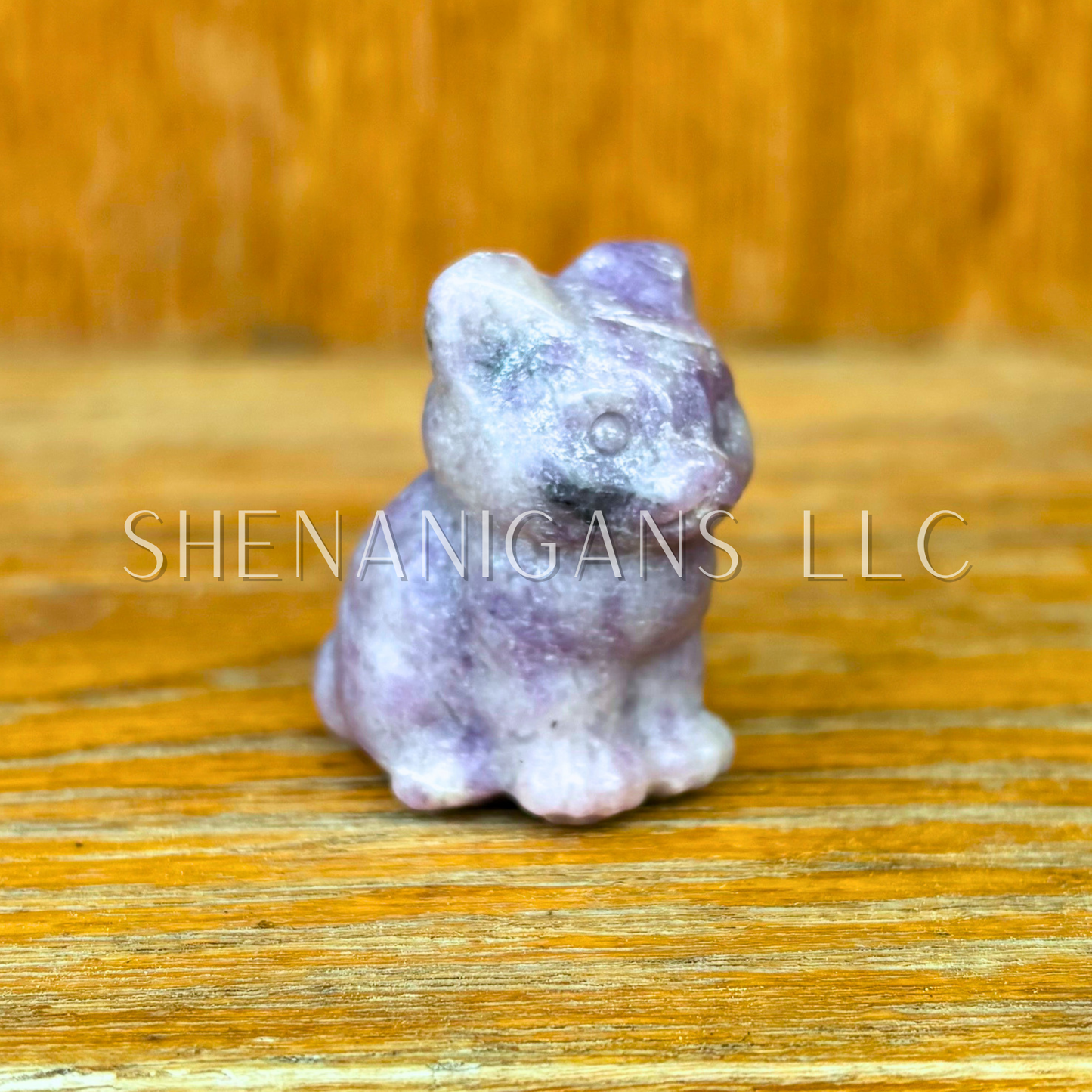 Chunky Sitting Cats - Small - Crystal Carving