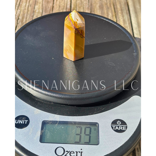 Mookite Jasper Polished Point Mineral Specimen Gemstone Crystal Obelisk Wand