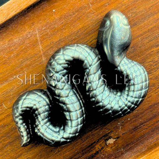 Snake Flat Crystal Carving