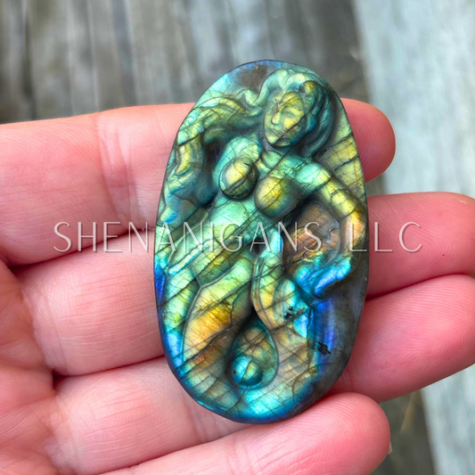 Mermaid - Flat Crystal Carving