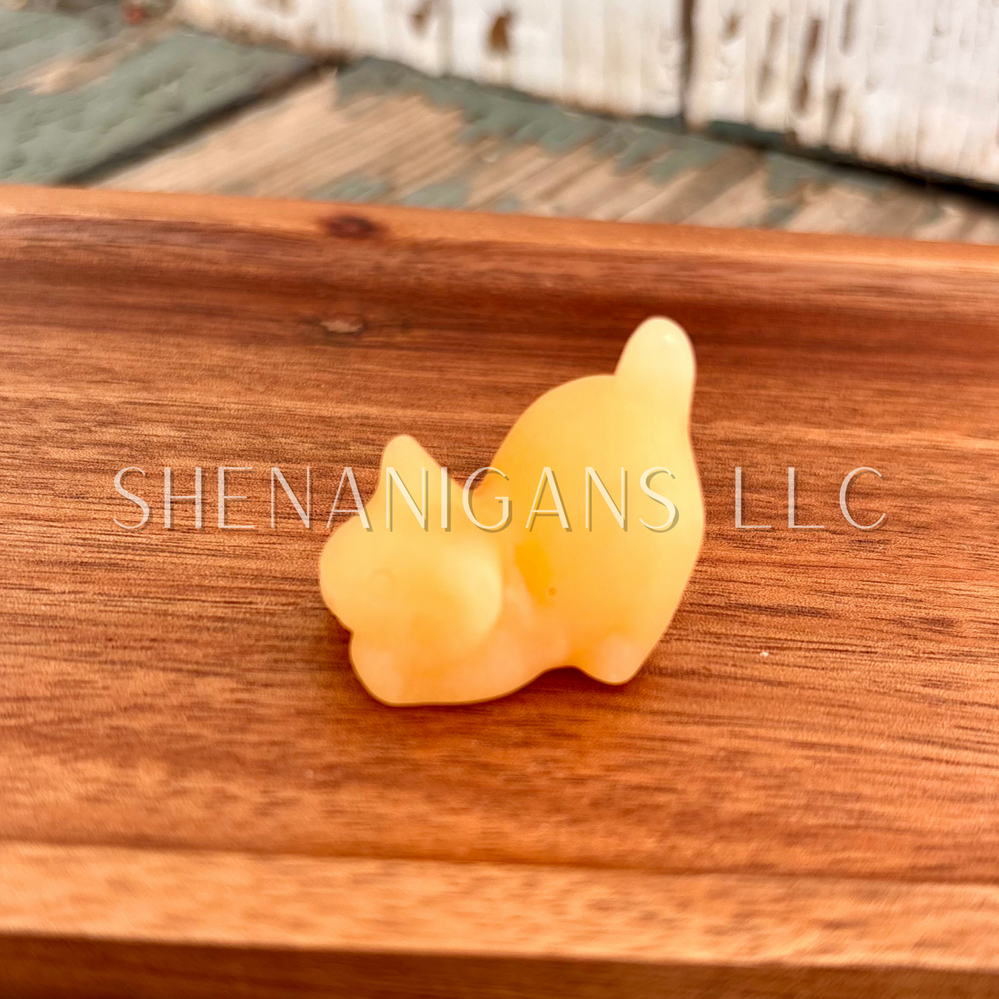 Stretching Cat - Small - Crystal Carving