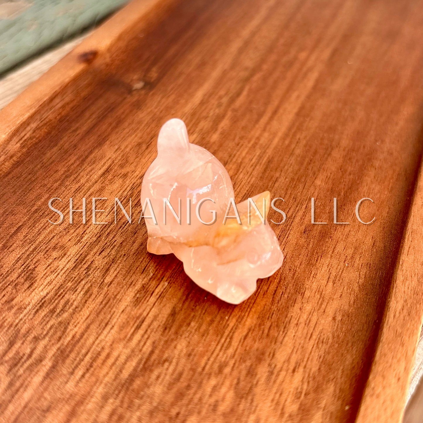 Stretching Cat - Small - Crystal Carving
