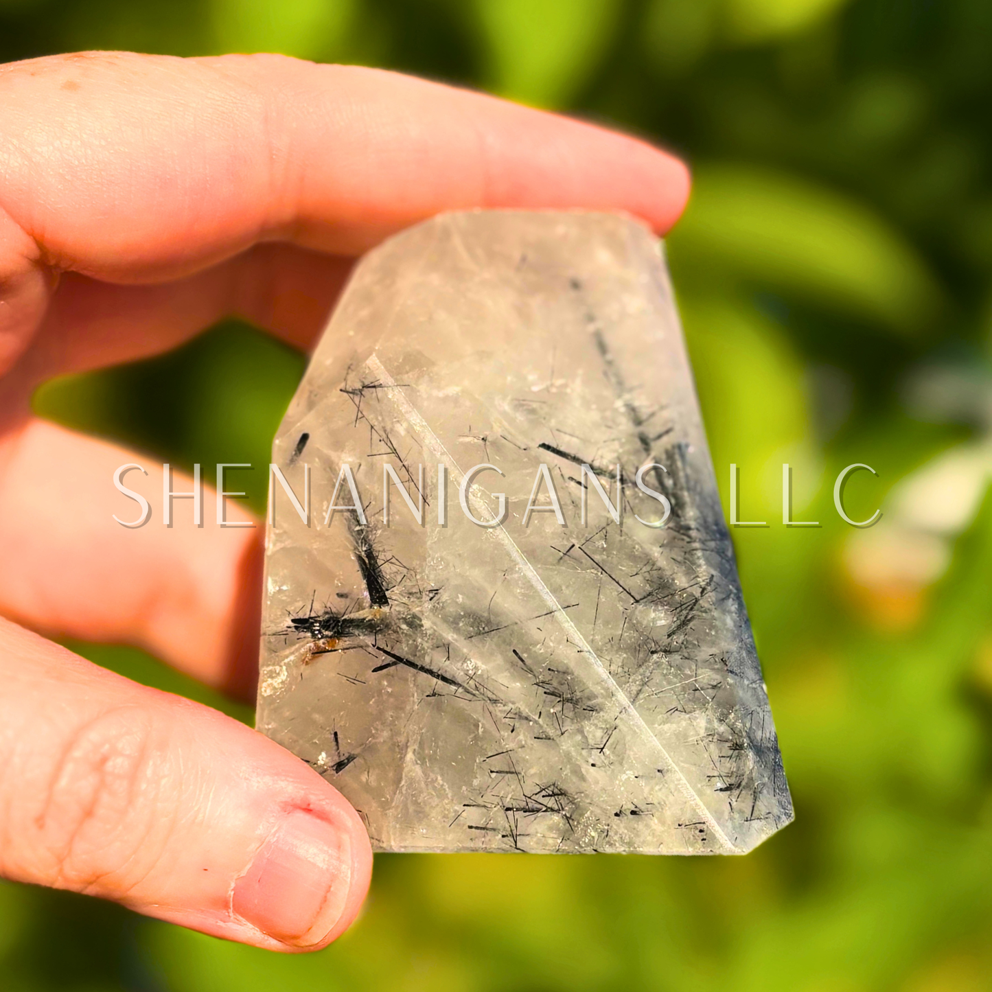 Tourmaline in Quartz Freeform