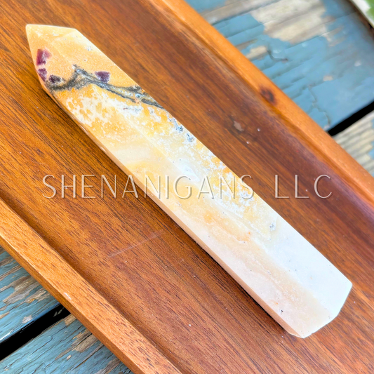 4.75" Mookaite Polished Point Mineral Specimen Gemstone Crystal Obelisk Wand