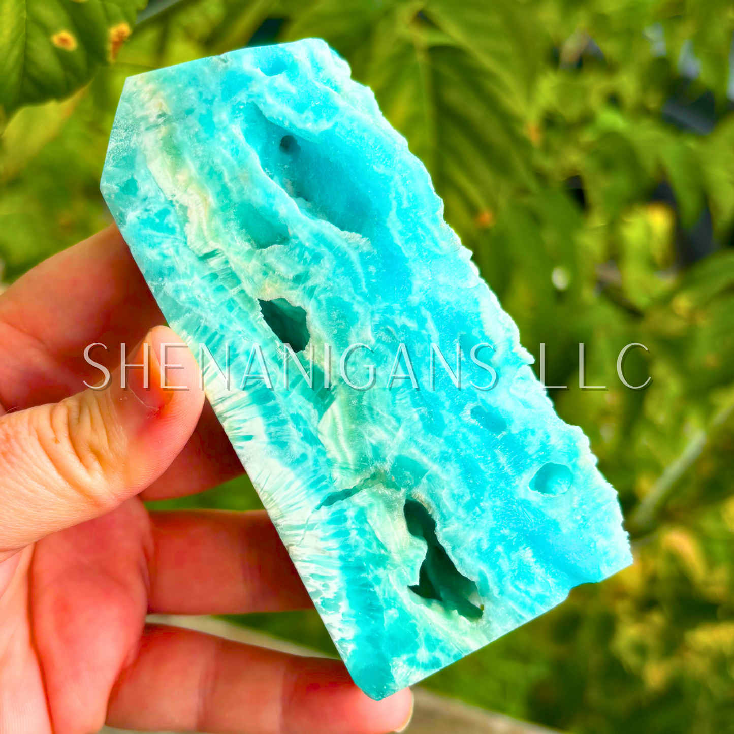 Blue Aragonite Towers – Polished Crystal Points