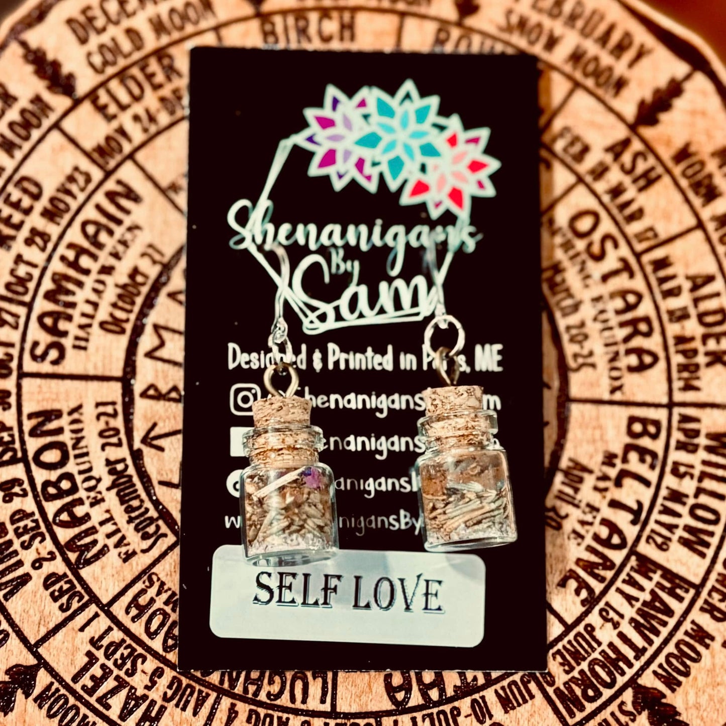Spell Jar Earrings - Self Love