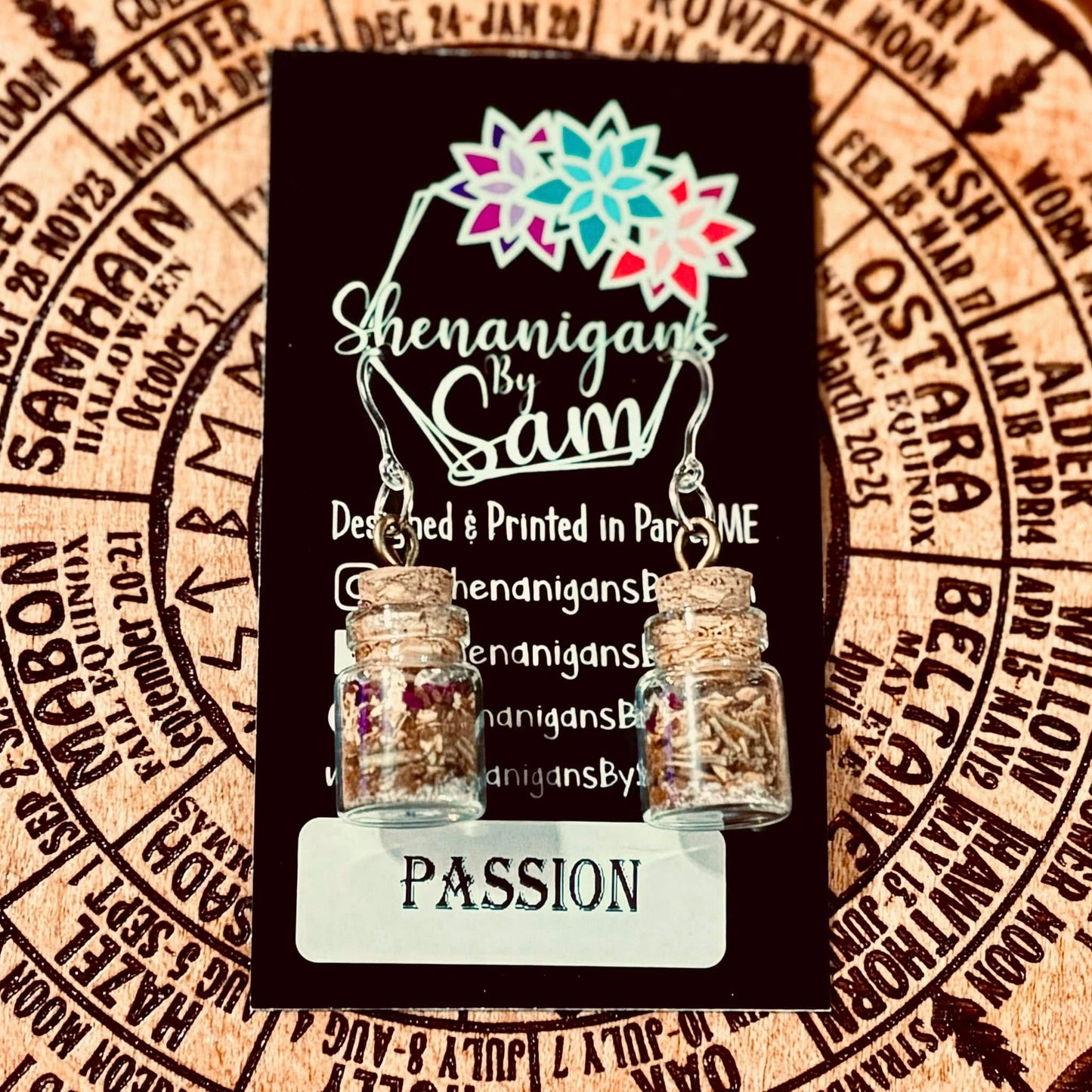 Spell Jar Earrings - Passion