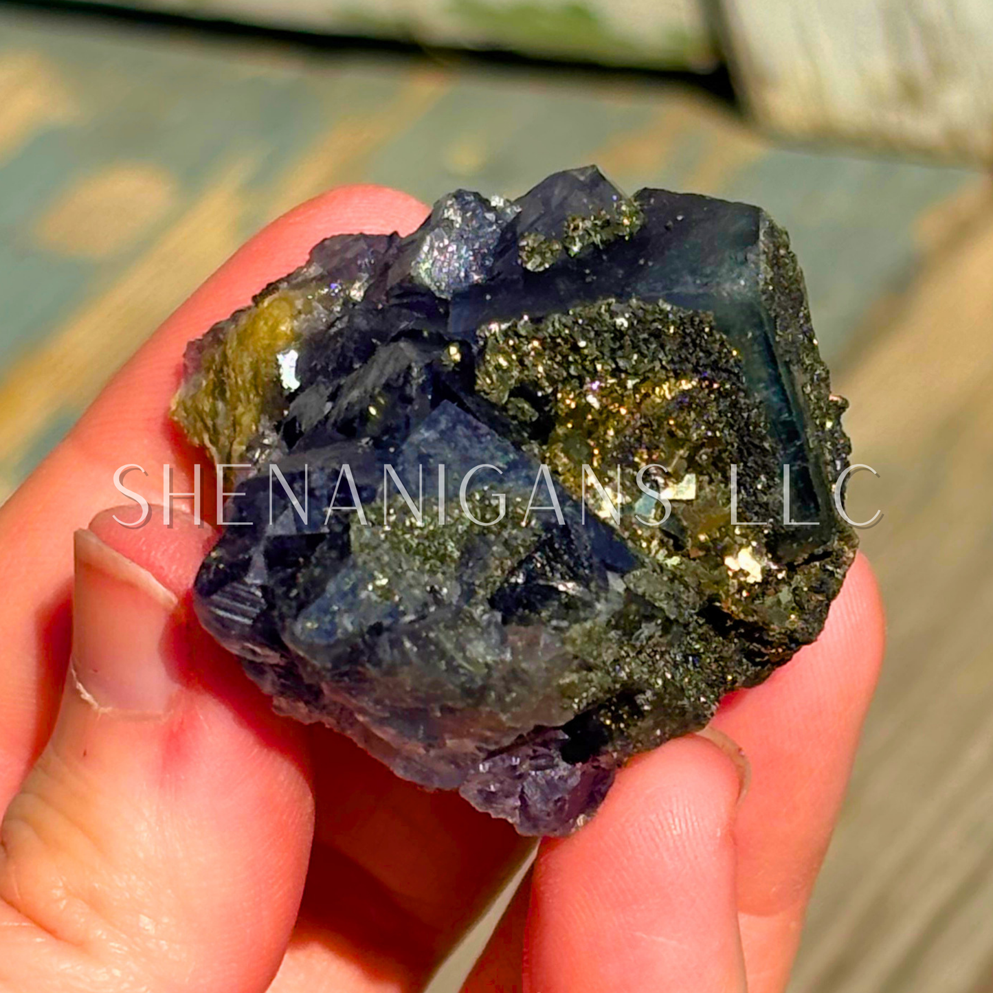 Fluorite with Pyrite Raw Specimen