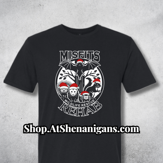 Misfits Rehab Wildlife Support Apparel - Official Merch - Christmas in Black