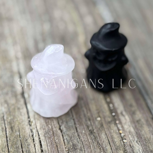 Jackolantern Ghostie - Mini - Crystal Carving