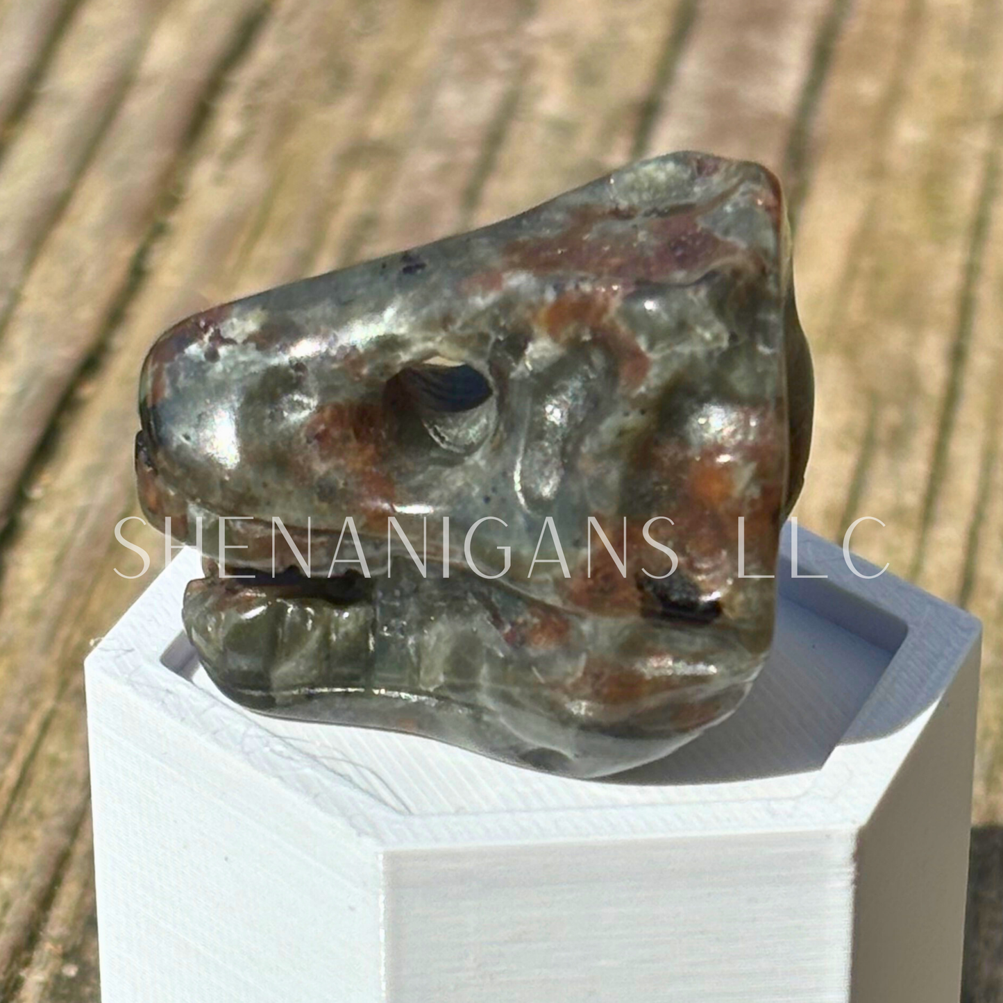 T-Rex Skull - Mini - Crystal Carving