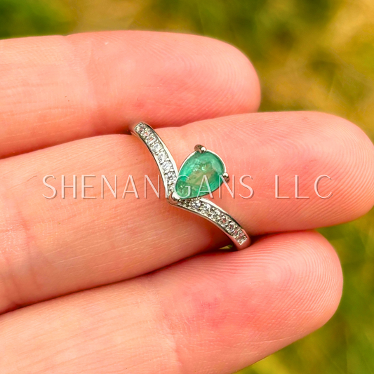 Emerald Ring - Alloy Setting