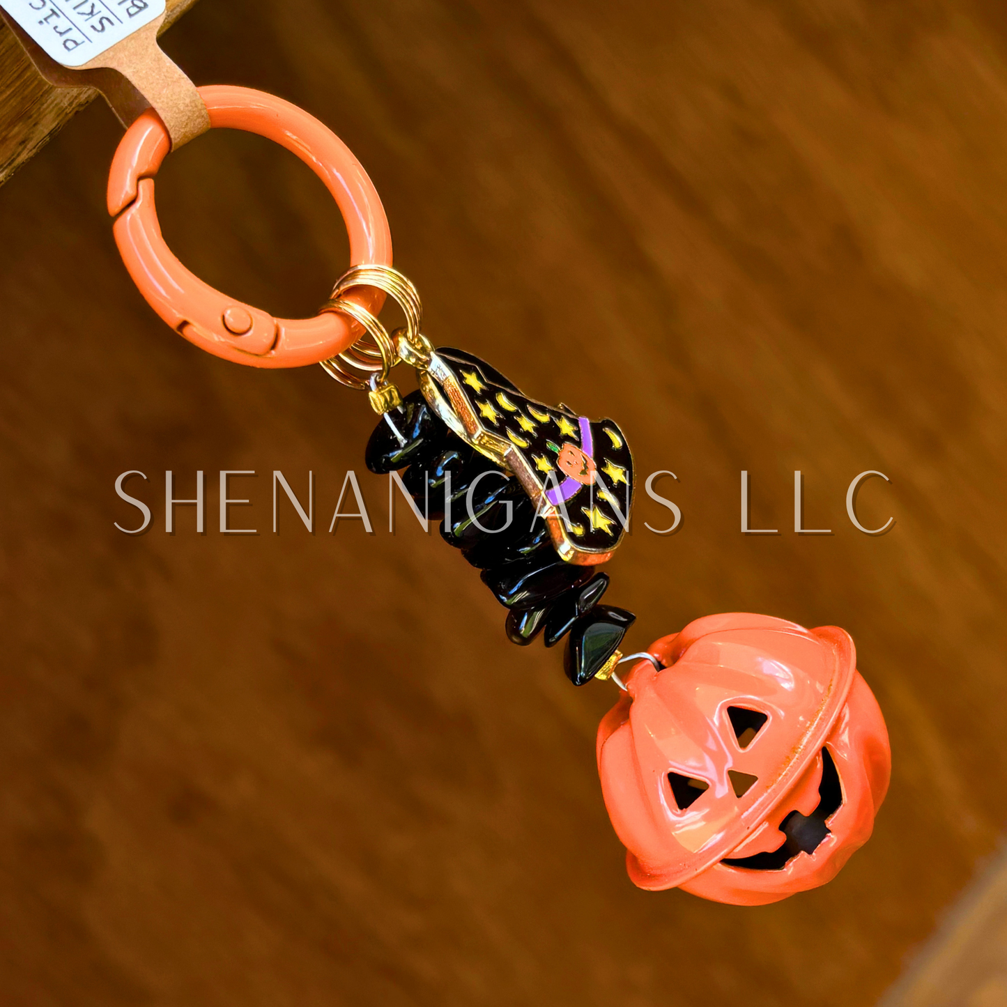Jackolantern Keychain - Halloween Bell