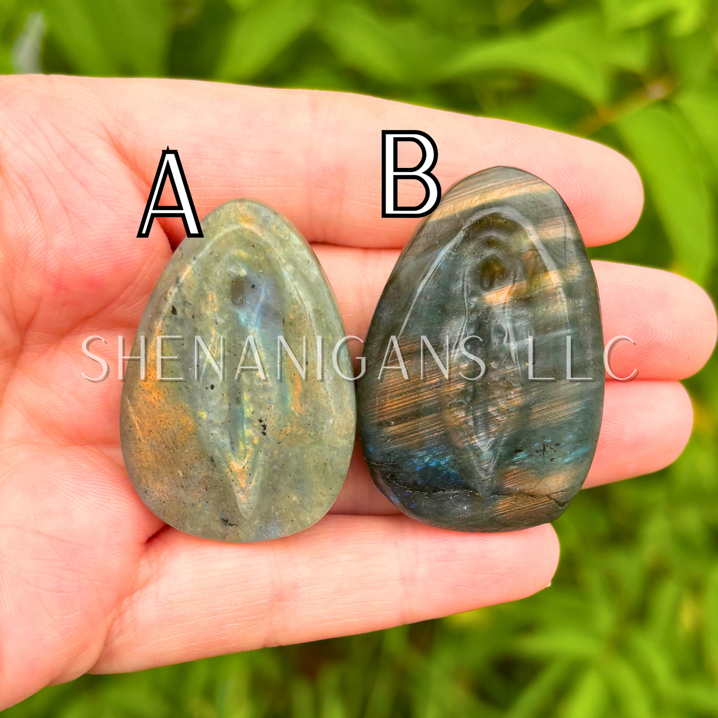 Fufu Labradorite Flat Carving