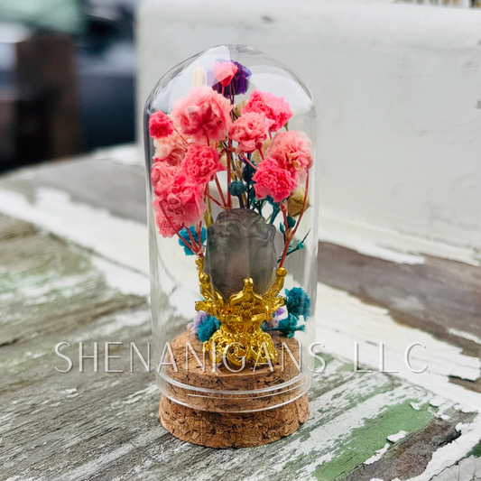 Blue Flourite Rose 2.5" Dome Jar