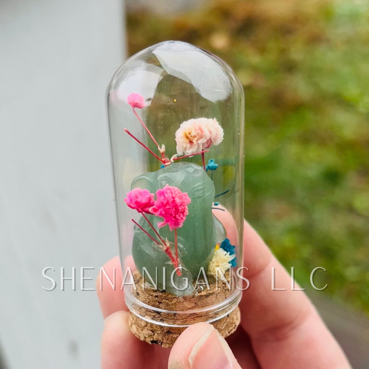 Green Aventurine Mouse 2.5" Dome Jar