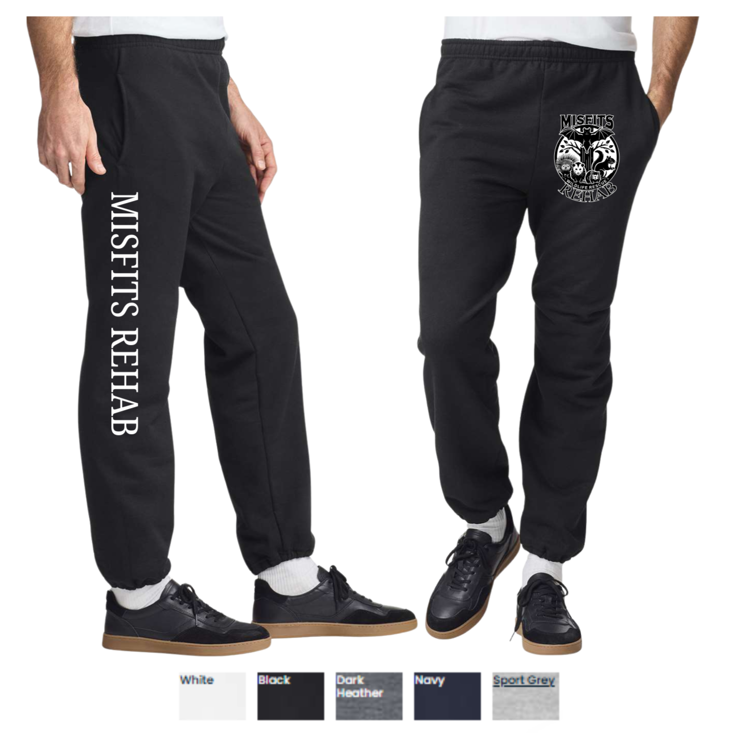Misfits Rehab Wildlife Support Apparel - Official Merch - Heavy Blend Pocket Sweatpants