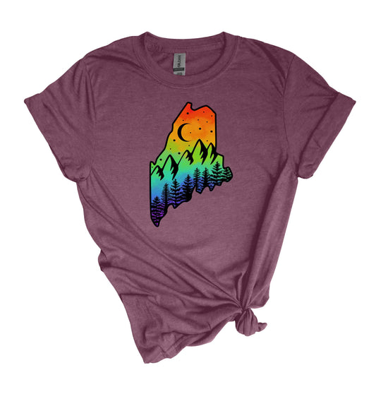 Pride Maine Night Sky Apparel - Original Art by Sam